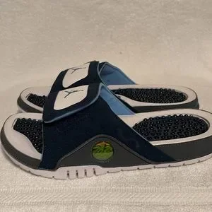 Jordan Hydro 13 Retro Flint Grey . Size 10 Navy/ Flint white university blue Air Jordan Hydro 13 Slides  main image 3